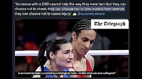 BRUTAL MOMENT MALE BOXER LANDS HUGE PUNCH AGAINST FEMALE OPPONENT AFTER 46 SECONDS OF OLYMPIC BOUT!
