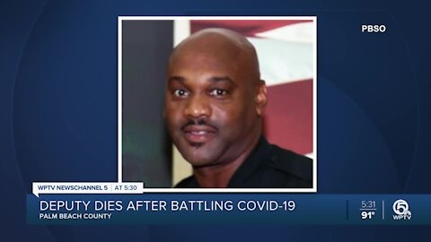 Palm Beach County sheriff's deputy dies from coronavirus