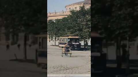 Time machine Austria 1906 improved with AI technology. 4k 60fps