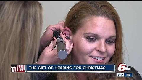 Hearing for the Holidays helps Central Indiana woman hear her daughter's voice for the first time