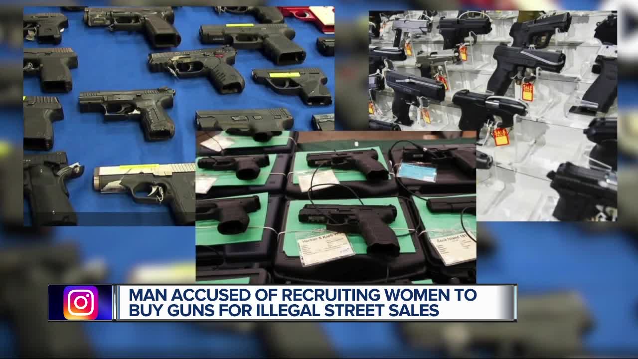 Man accused of recruiting women to buy guns for illegal street sales