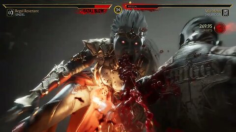 Mortal Kombat 11: Sindel (Regal Revenant) vs Jax Briggs (War Hero) - No Commentary 4K