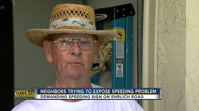 Carrollwood neighborhood working to stop speeding and crashes