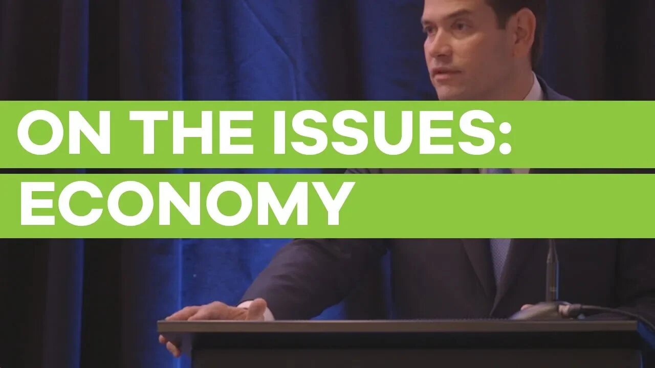 Senator Marco Rubio Discusses Why Public Policy Needs Make America Productive Again