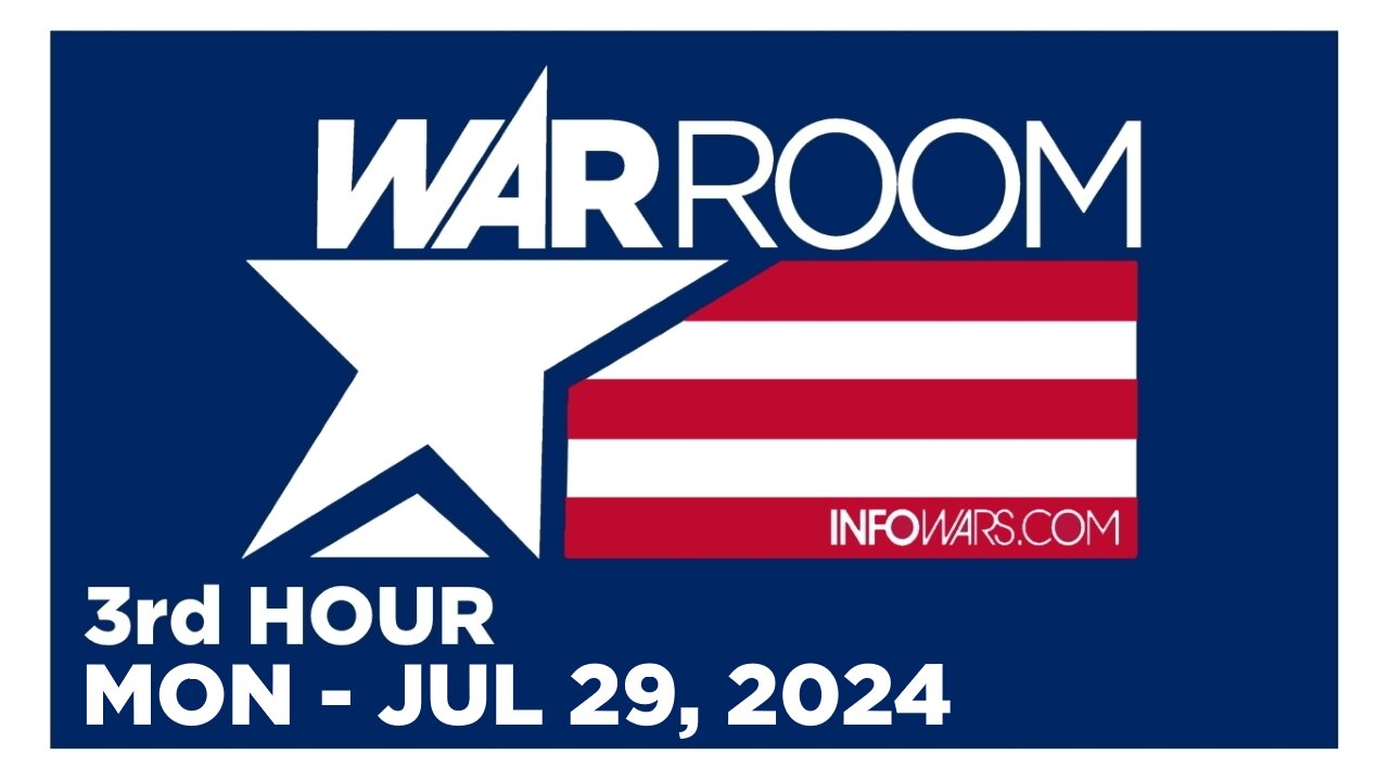 WAR ROOM [3 of 3] Monday 7/29/24 • News, Calls, Reports & Analysis • Infowars