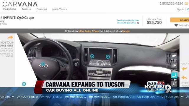 Carvana announces expansion into Tucson