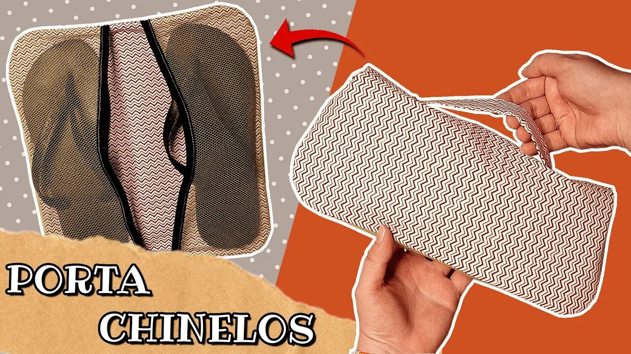 Como fazer um PORTA CHINELOS SIMPLES e SEM VIÉS / Especial de verão - Passo a passo