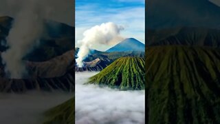 Timelapse Beautiful Volcano Indonesia🌋 #shorts #trending #short