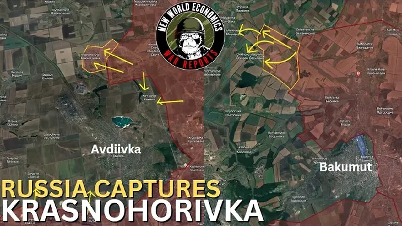 Russia Captures Krasnohorivka | Launches NEW Attack North of Bakhmut