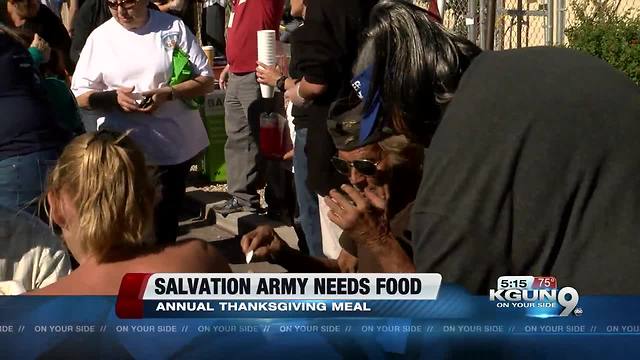 Salvation Army Turkey Drive, Thanksgiving Meal and Bell Ringing Program