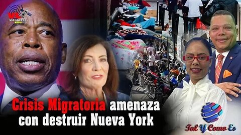 CRISIS MIGRATORIA VA A DESTRUIR NEW YORK, SEGUN ERIC ADAMS | TAL Y COMO ES