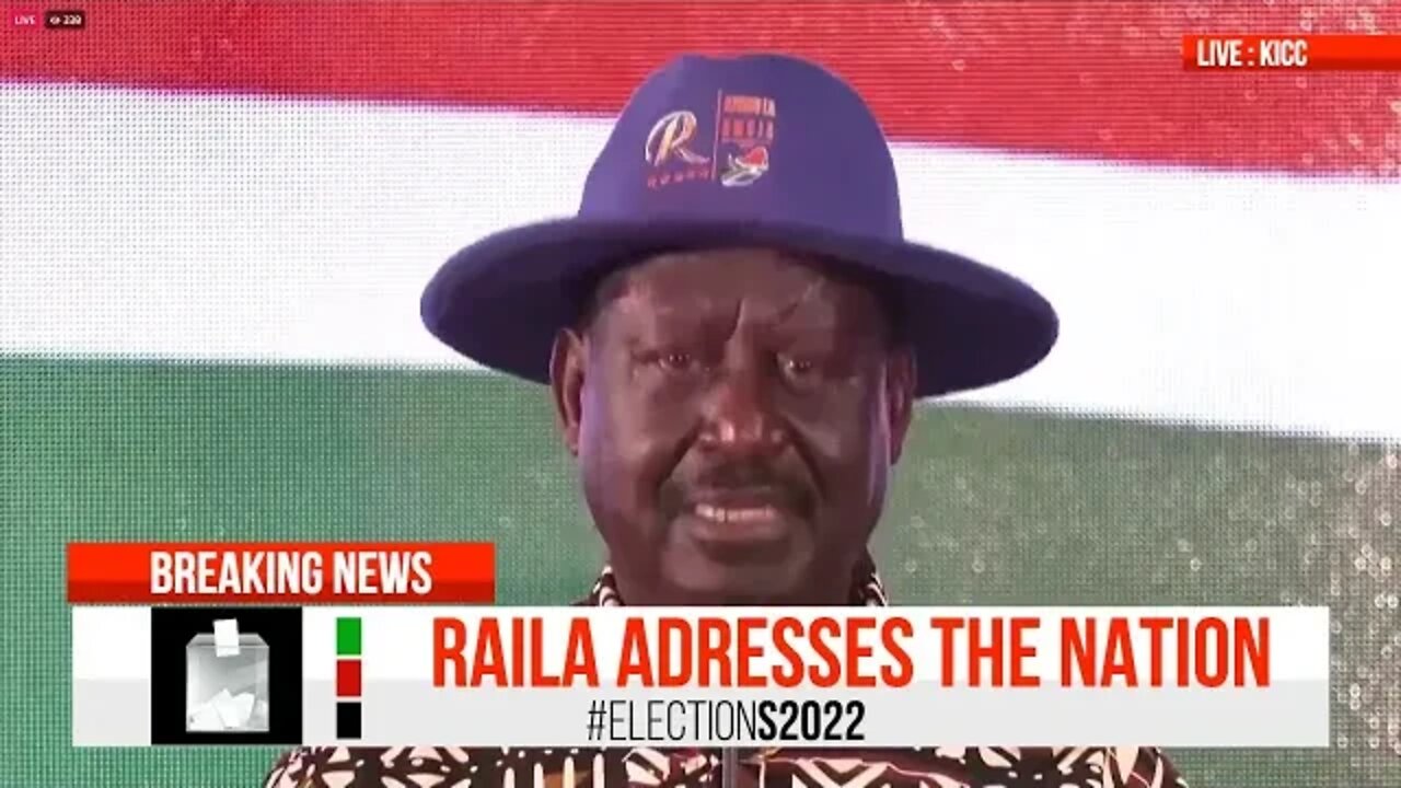 RIGGED OUT ? RAILA SPEAKS AFTER RUTO BEING DECLARED THE 5TH PRESIDENT ELECT