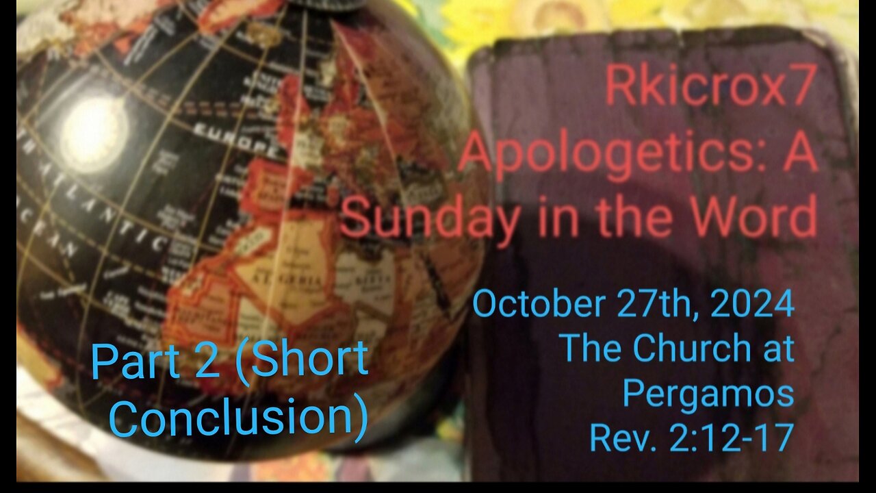 Conclusion of A Sunday. In the Word - 10/27/2024