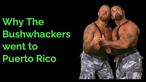 Why The Bushwhackers went to Puerto Rico #WWE #TheBushwhackers #wrestling