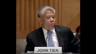 John Tien won't say whether he thinks illegal entry unto the US should remain a crime.-1715