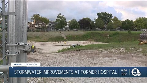 Stormwater improvements begin at former Lakewood Hospital site as residents await new development