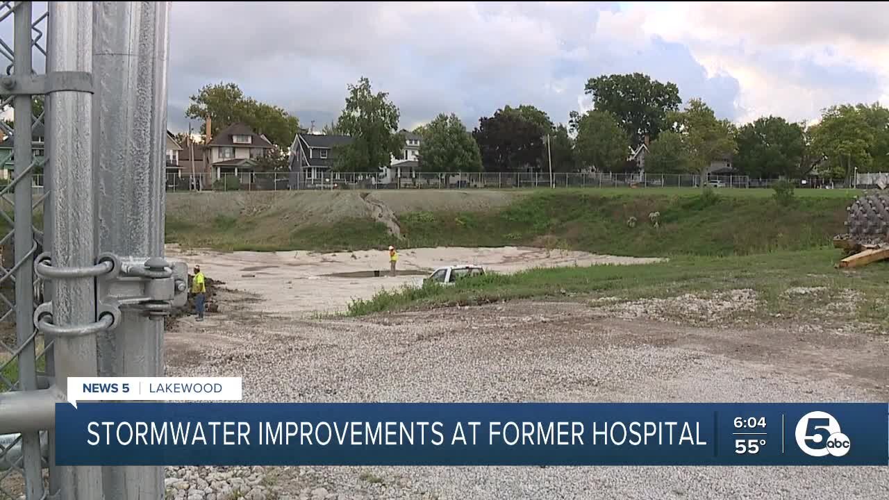 Stormwater improvements begin at former Lakewood Hospital site as residents await new development