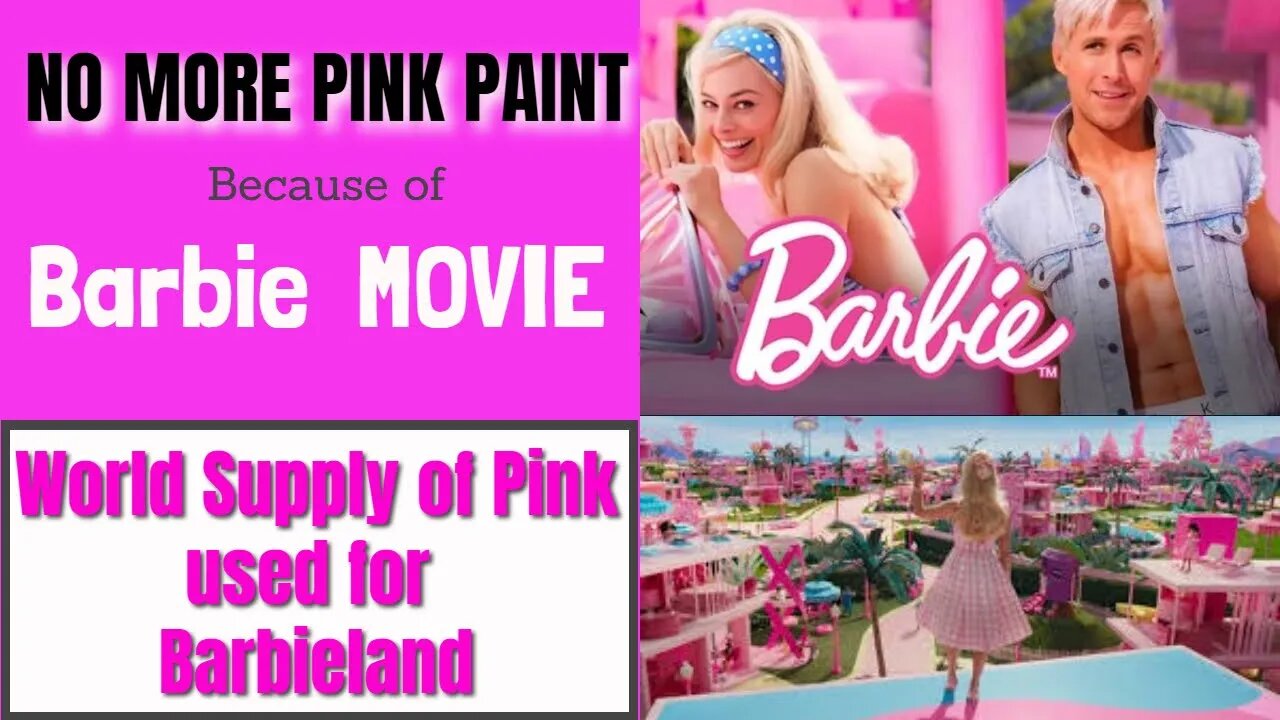 Barbie Movie causes Pink Paint Shortage #Barbie #barbiemovie #Barbiedoll