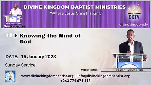 Knowing the Mind of God [15/01/23]