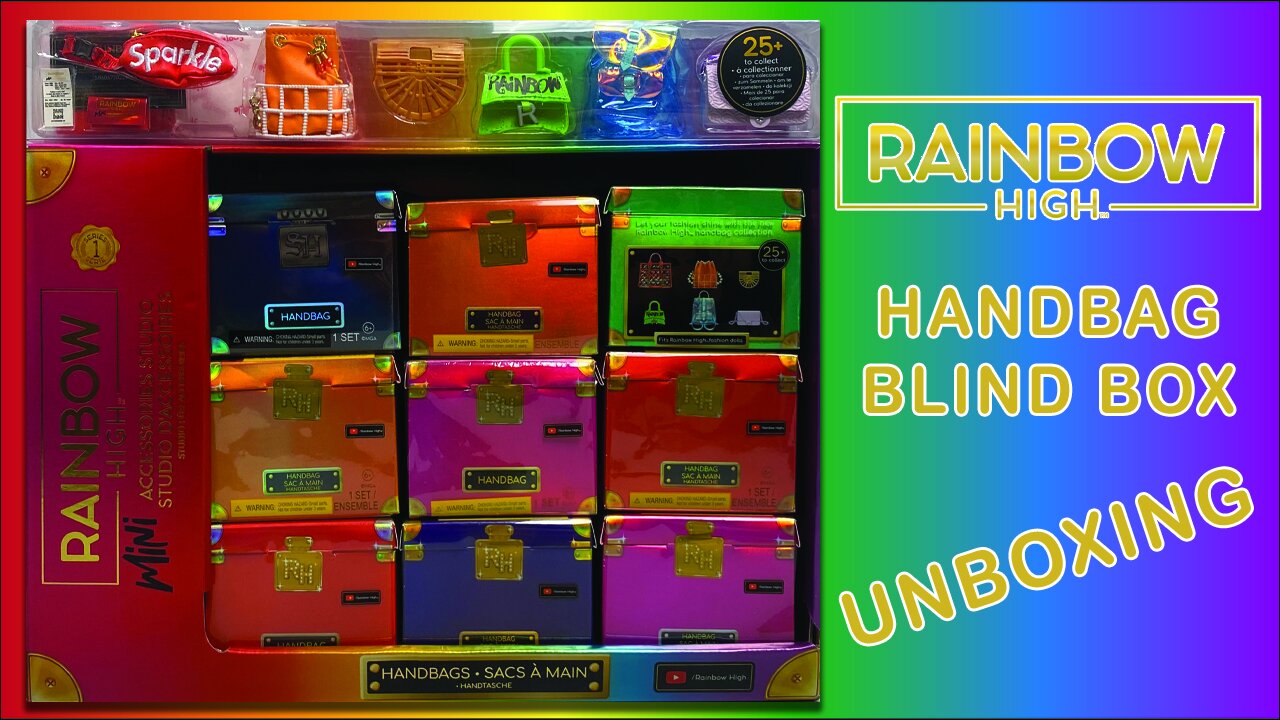 Rainbow High Handbag Blind Box Unboxing with Special Guest V
