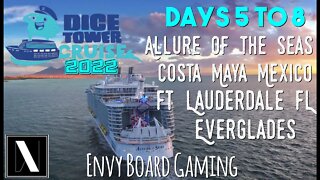 Dice Tower Cruise Allure of the Seas 2022 Days 5 Through 8