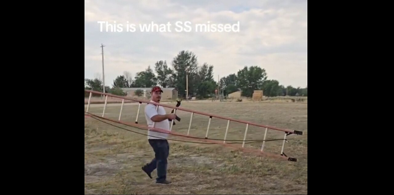 The Guy Really Did Bring A Full Sized Ladder