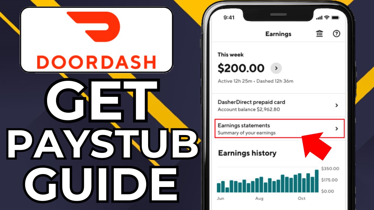 HOW TO GET PAYSTUB FROM DOORDASH