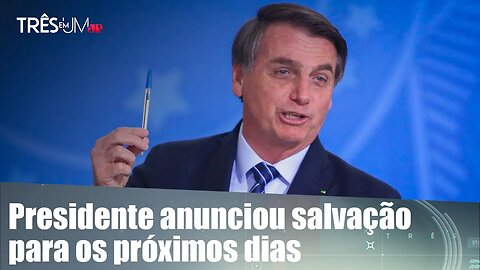 Bolsonaro fala a apoiadores sobre ditadura das canetas