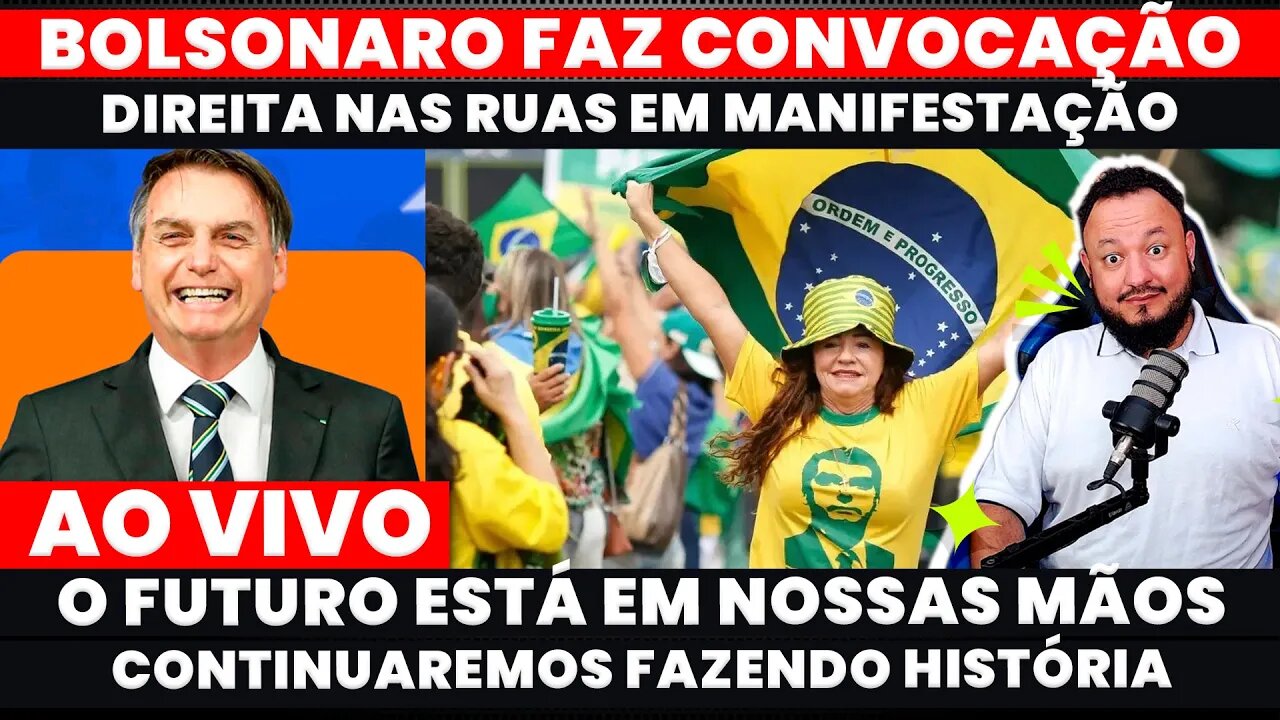 🚨Urgente: BOLSONARO ENLOUQUECE A ESQUERDA E FAZ CONVOCAÇÃO NACIONAL DIREITA EM PESO NAS RUAS.