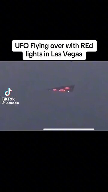 UFO 🛸 With Red Lights In Las Vegas