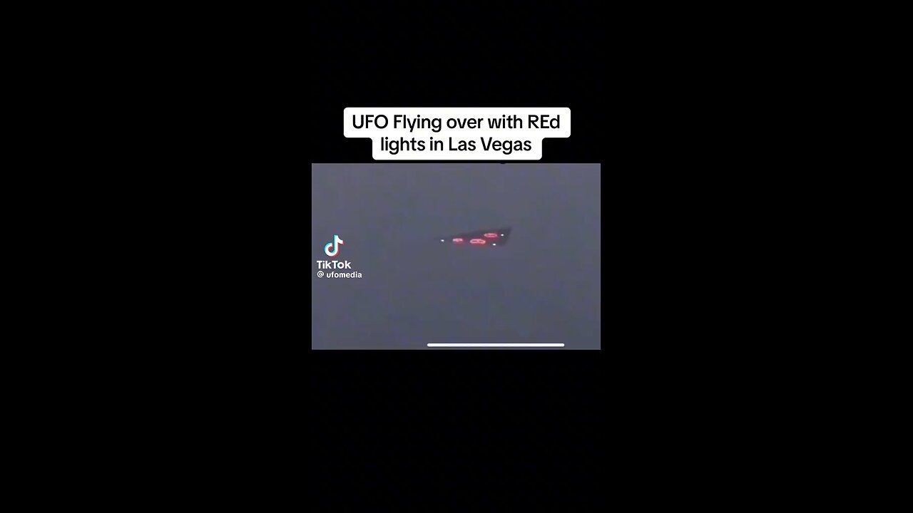 UFO 🛸 With Red Lights In Las Vegas