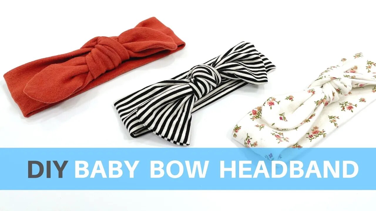 EASY DIY BABY BOW HEADBAND SEWING TUTORIAL