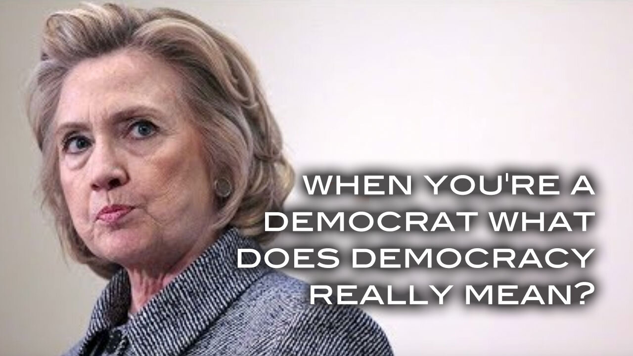 When You're A Democrat What Does Democracy Really Mean?