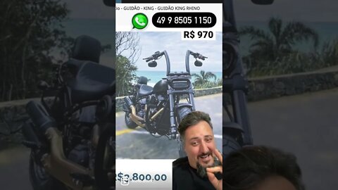 Olha esse Guidao ogro 2 polegadas na Dragstar 650, vou querer, vou ter que querer papai