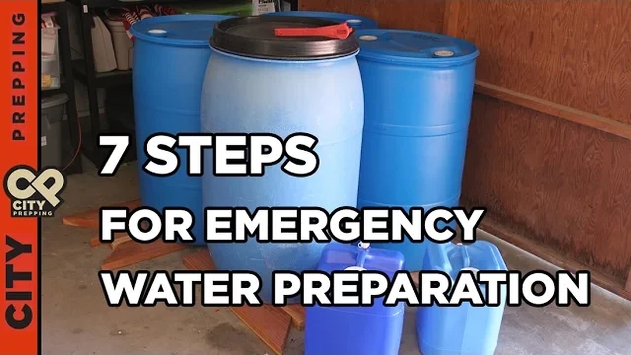 7 steps for emergency water preparation