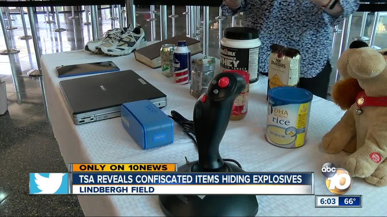 TSA reveals confiscated items hiding explosives