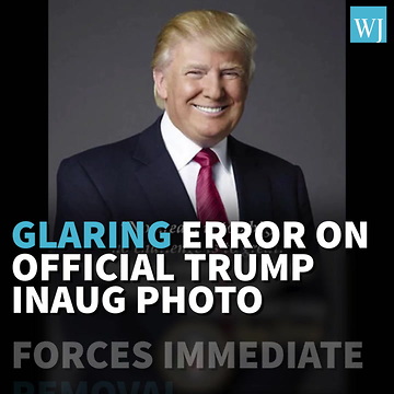 Glaring Error On Official Trump Inauguration Photo