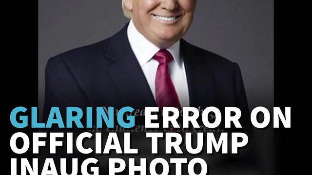 Glaring Error On Official Trump Inauguration Photo