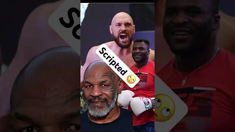 Mike Tyson as Francis Ngannou Trainer For Tyson Fury an Act 😳 #tysonfury #francisngannou #miketyson