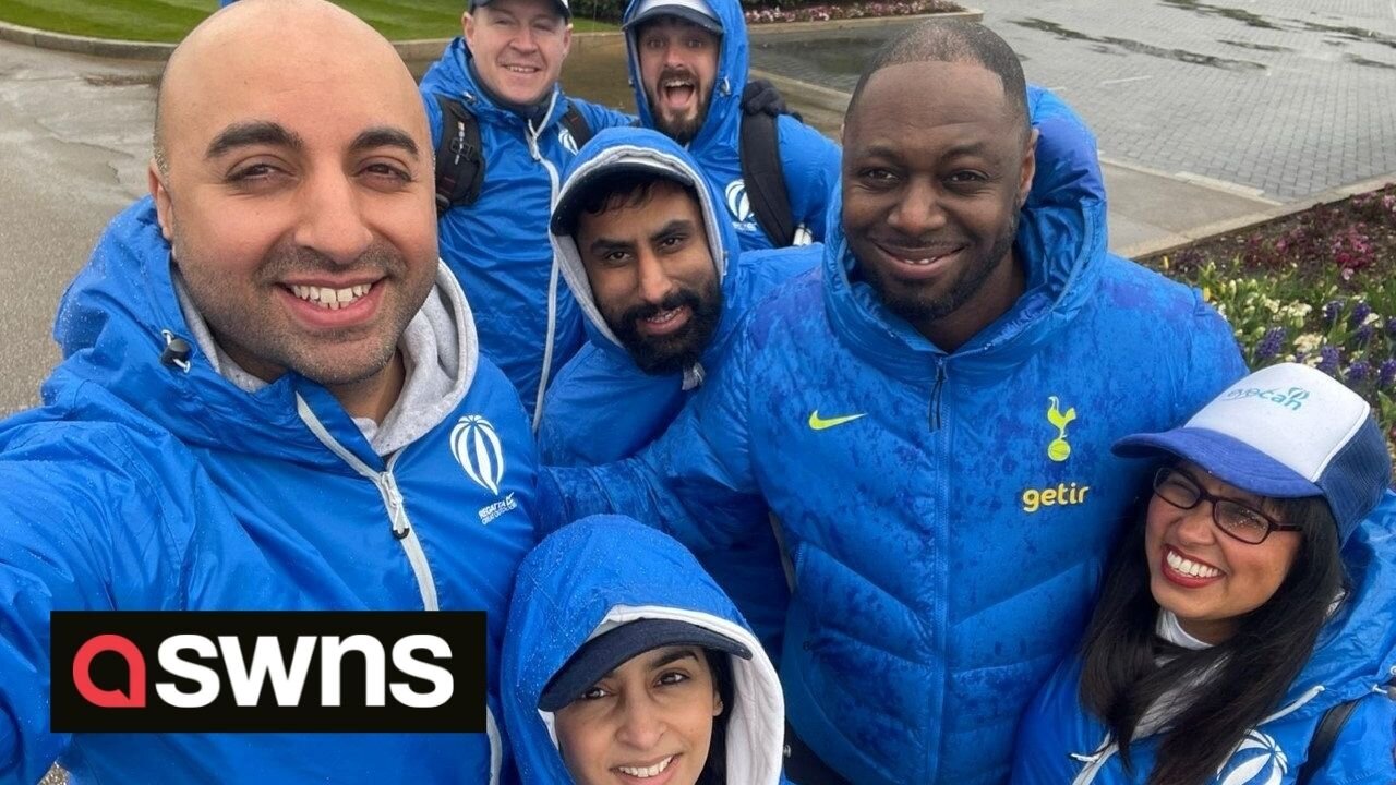 Footy legends David Ginola and Ledley King support group trekking between Premier League grounds