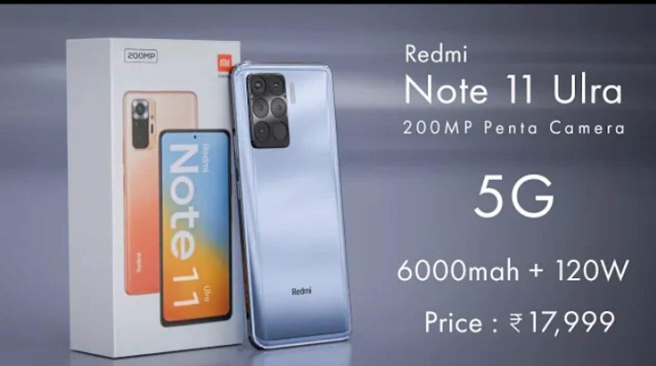 Redmi Note 11 Ultra - 6000 mAh Battery ,200Camera, 8GB Ram, 256GB, 5G, Ultra HD, Specs Get a Website