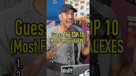 THE TOP 10 ALEXES!! Can You Guess Them! #shorts #alex #alexander #names #top10 #famous