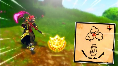 "Follow the Treasure Map found in Dusty Divot" SPOT! Fortnite Season 5 "Week 7 Battlestar" Location!