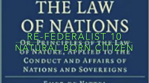 Re-Federalist Ep. 10: Natural Born Citizen - Is Kamala Harris Eligible for POTUS?