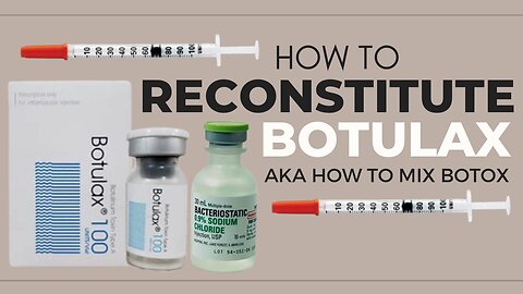 How to reconstitute Korean Botox BOTULAX // acecosm.com CODE beautylab10 10% off