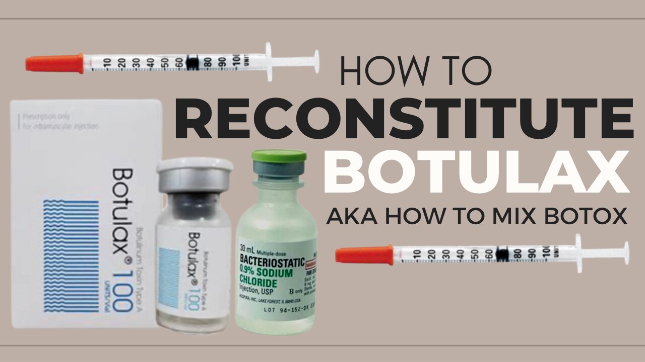 How to reconstitute Korean Botox BOTULAX // acecosm.com CODE beautylab10 10% off