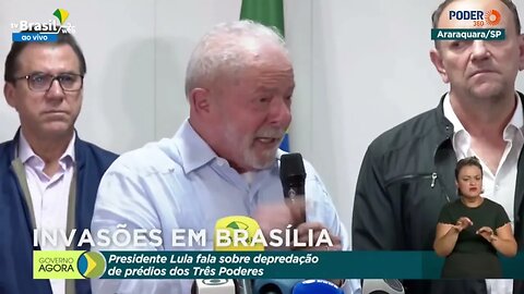 Discurso de Lula sobre a invasão do Congresso, STF e Planalto