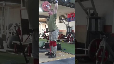 160 kg / 352 lb - Behind the Neck Jerk