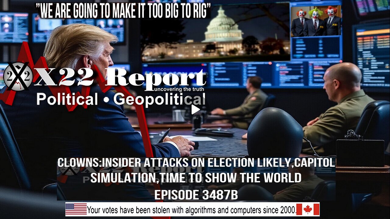 Ep. 3487b-Clowns:Insider Attacks On Election Likely,Capitol Police Simulation,Time To Show The World