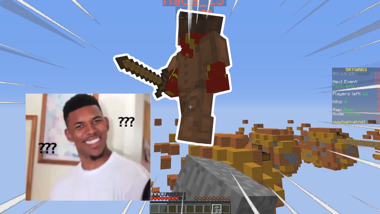 Classic Minecraft Skywars (Funny edits)